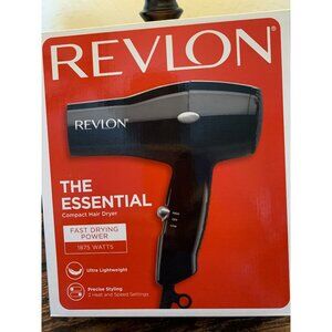 Revlon The Essential Compact Hair Dryer 1875W Lightweight With 2 Heat & Speed Se